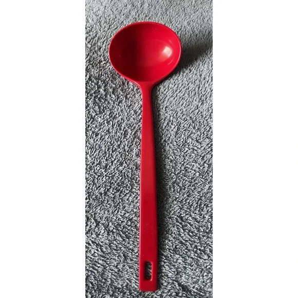 Vintage EKCO-Like‎ Red Soup Ladle Plastic Melamine 8 Inch Handle