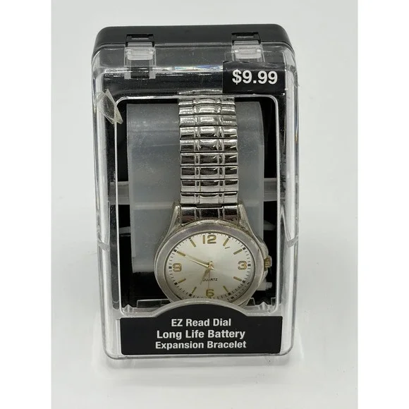 K-Mart Vintage Stainless Steel Quartz Movement Watch Wristwatch AS-IS