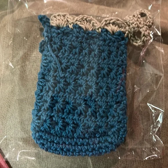 Hand Crafted Blue Green and Tan Soap Saver