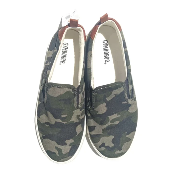 Gymboree Boys size 3 Camouflage Slip on Shoes