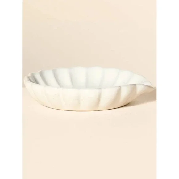 Scalloped Edge Stoneware‎ Spoon Rest - Hearth & Hand Magnolia