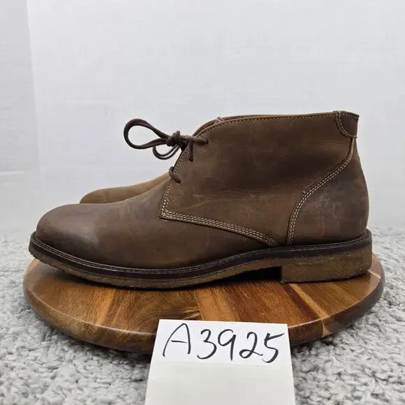 Johnston Murphy Men 9.5M Copeland Brown Leather Lifestyle Crepe Sole Chukka Boot