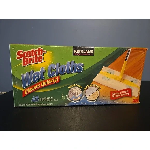 NEW Scotch Brite Wet Cloths Qty 48 in Box HTF RARE