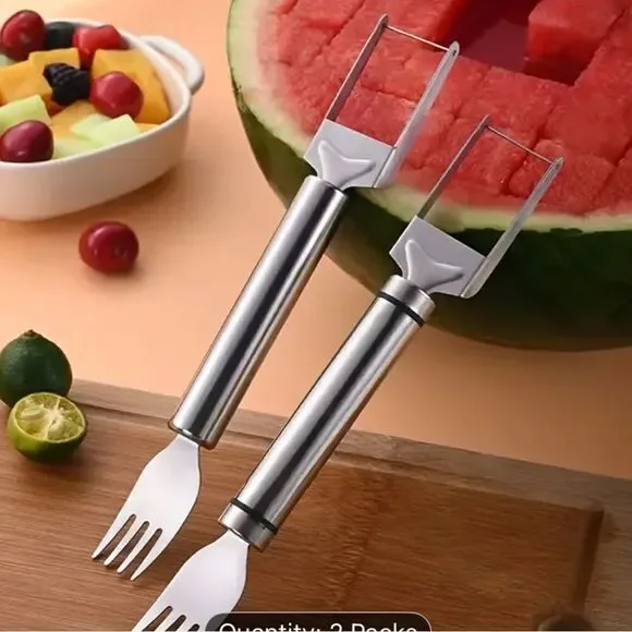 Watermelon Slicer and Fork 2 Pack Set
