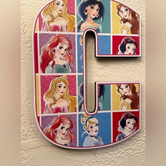 Disney Princess Wall Decor Letter C