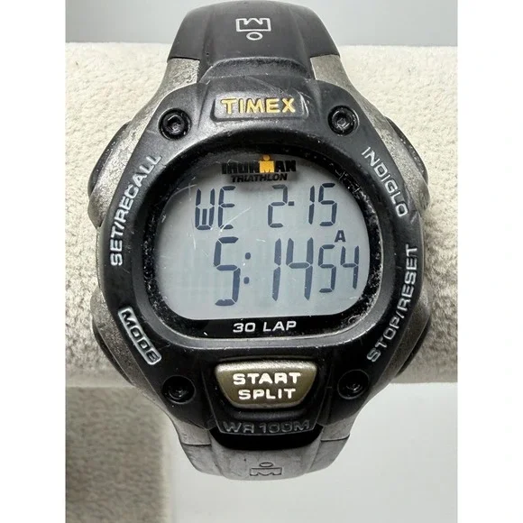 Timex 170 Mens Watch New Battery 2016 Black 38MM 8