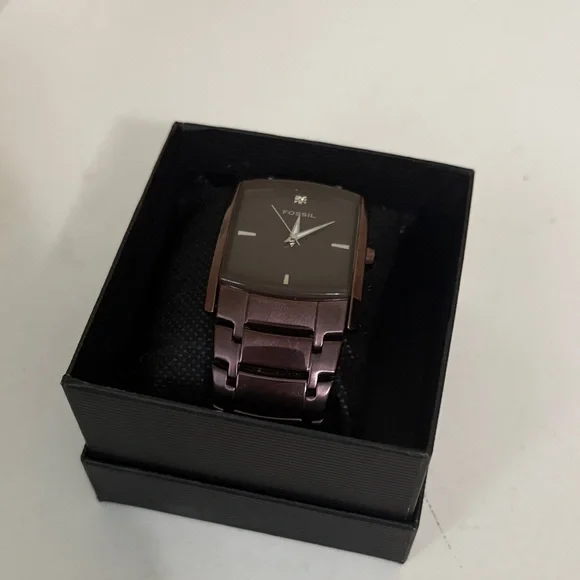 Fossil Men's Dark Brown and Black Watch