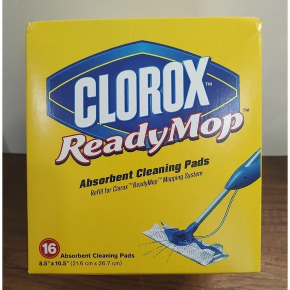 Clorox ReadyMop Absorbent Mopping Pads 13 Count Refill Discontinued Open Box B14