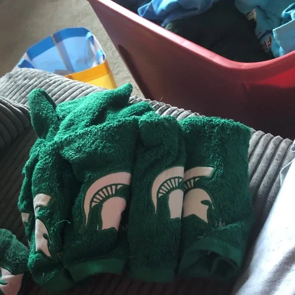 Green Spartan Logo wash cloth