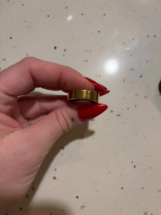 Colmi Smart Ring Polished Gold Dome Band Ring