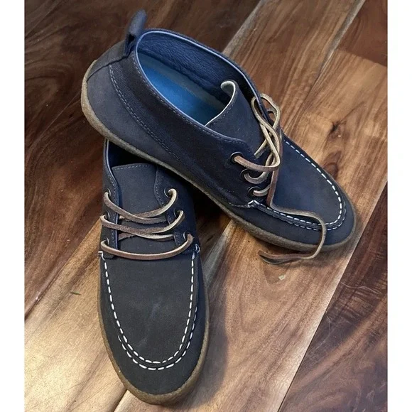 Seavees Shoes Mens Navy Suede Bayside Moc Chukka‎ Lace Up Boot MENS 8.5