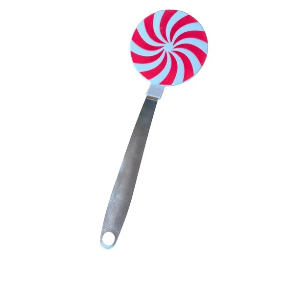 Avon Peppermint Candy Spatula Holiday Christmas Baking Lollipop Seasonal Cook