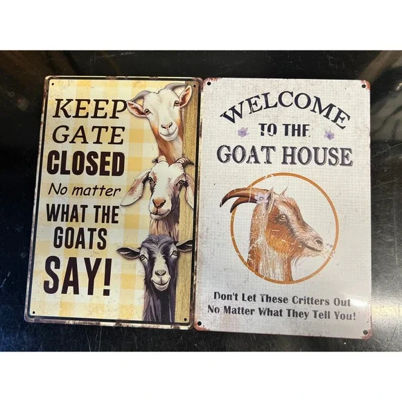 Funny Goat Sign 
