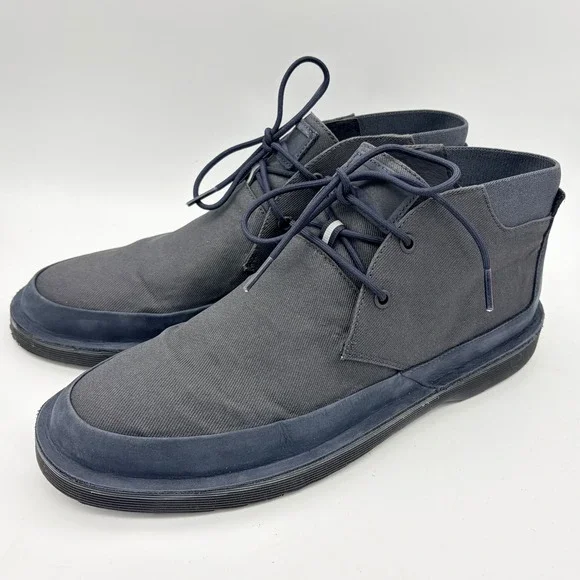 Camper Morrys Mens Navy Blue Textile Leather Chukka Boots EU 43 US 10 Techwear