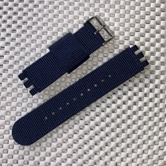 Navy Watch Band (Strap Only) - fits Swatch New Gent model
