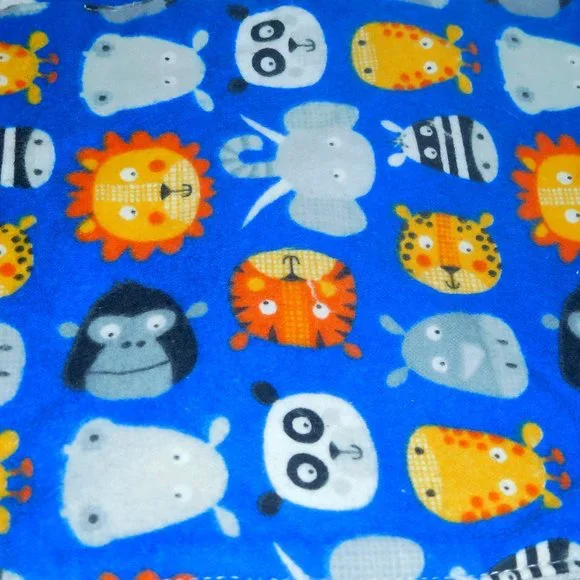 Hand Crafted Baby Washclothes Baby Zoo Animals (3) large 7.5 x 7.5