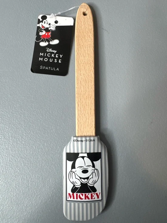 Disney Mickey Mouse silicone Wooden Spatula in Black, White, Red