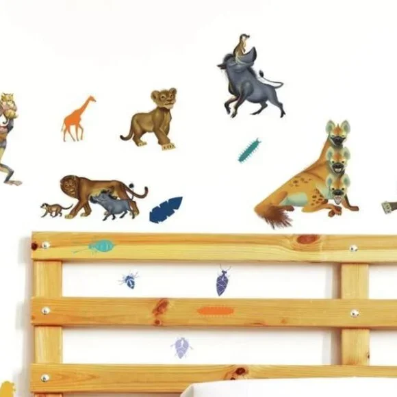 NIB - DISNEY'S THE LION KING CHARACTER PEEL AND STICK WALL DECALS
