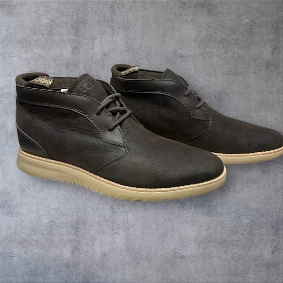 Ugg Union Chukka Brown Suede Leather Boots Mens 10 Waterproof‎ Treadlite Comfort