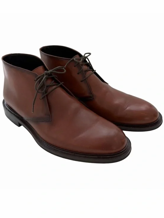 Adam Derrick To Boot Richard Chukka Boots Cognac Trapper Leather Size 10 EUC