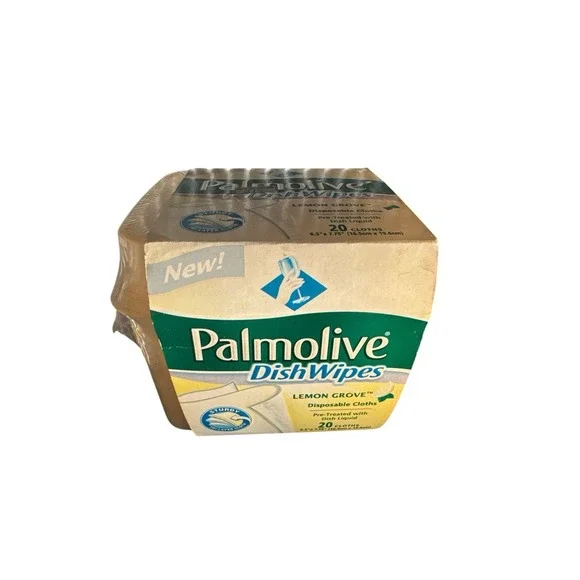 Palmolive Dish Wipes Disposable Cloths Lemon Grove 20 Cloths New
