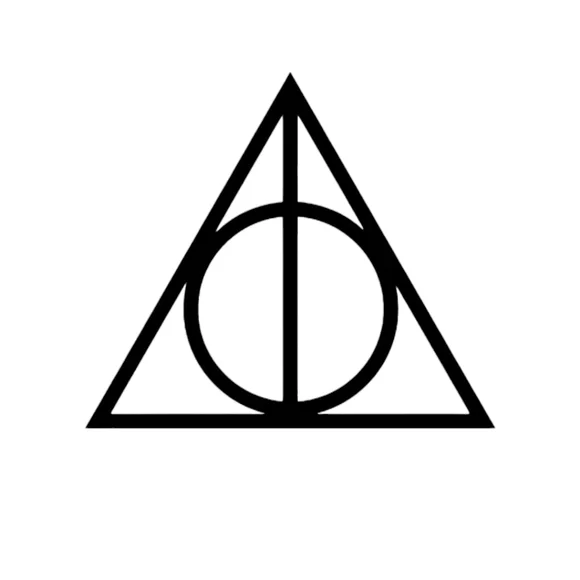 Harry Potter Deathly Hallows Symbol Dark Mark Vinyl Auto Laptop‎ Decal Sticker