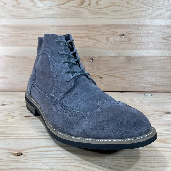 Joseph Abboud Lewis Suede Wingtip Chukka Boot Size Men’s 13 Grey