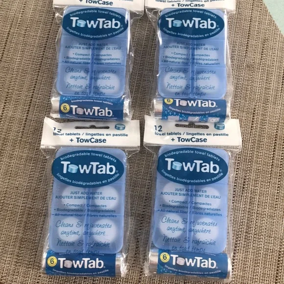 TowTab Biodegradable Towel Tablets! 4-packages