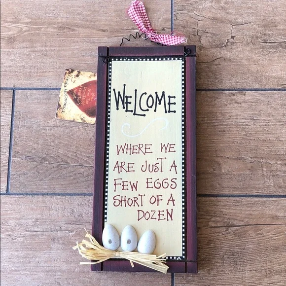 Welcome Wood Decor Humor