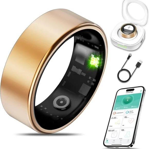 Smart Fitness Ring in Gold