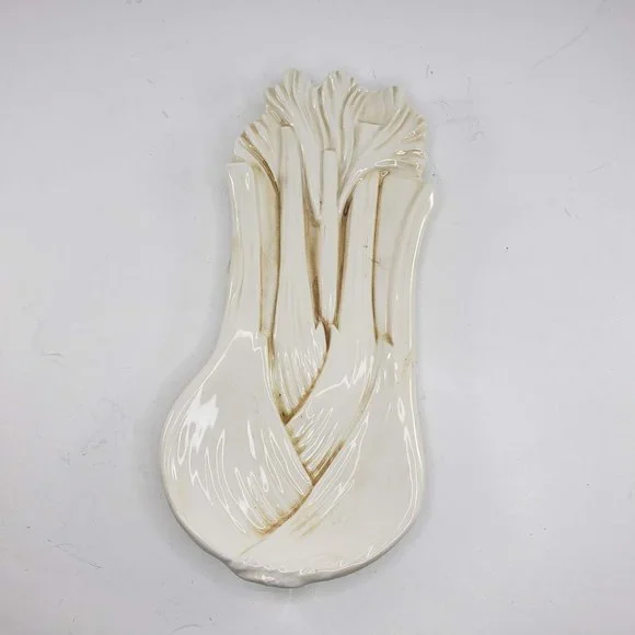 Italy Ceramica Stefani Celery Spoon Rest Vintage