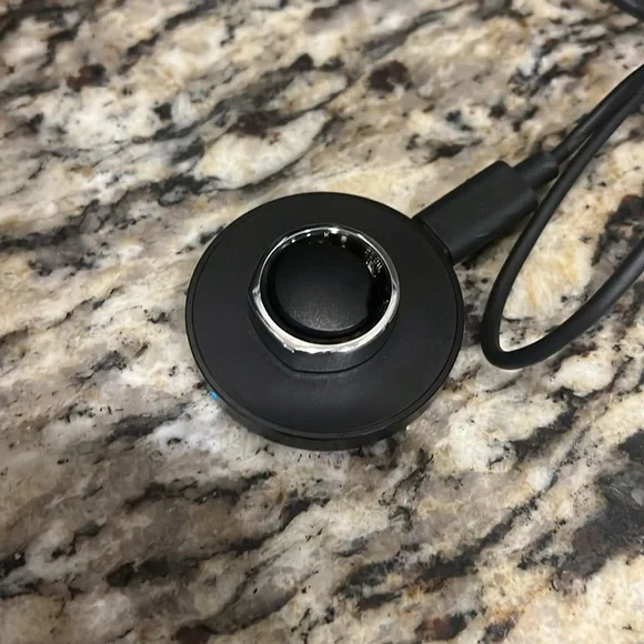 Oura Black and Silver Wearable Ring