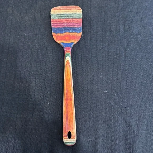 Baltique Marrakesh Collection Birch Wood Spatula Rainbow Multicolor Turner 12.5