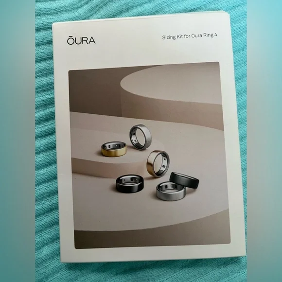 Oura Ring 4 Sizing Kit with Gold, Silver, and Black Options