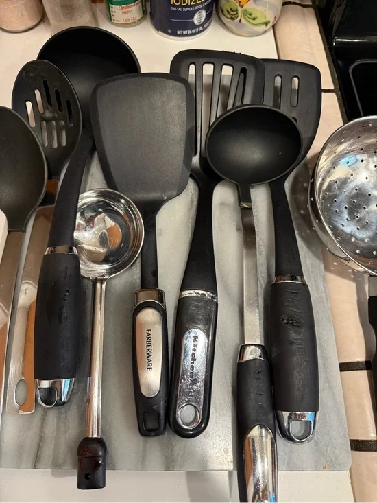 KitchenAid Black Nonstick Cooking & Serving Utensil Set