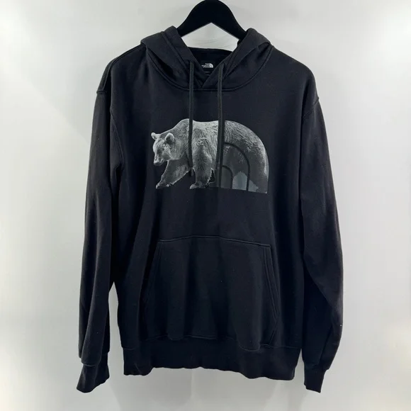 The North Face Men’s Large Black Graphic Bear Hoodie