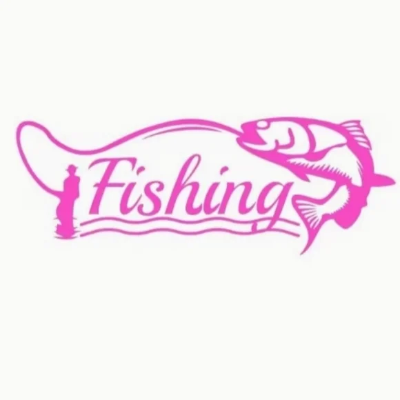 Fisherman Fishing Line Hook Fish Water Vinyl Graphic Auto‎ Laptop Decal Sticker