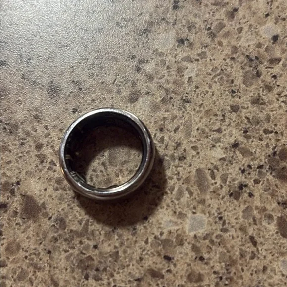 Oura Polished Silver Ring