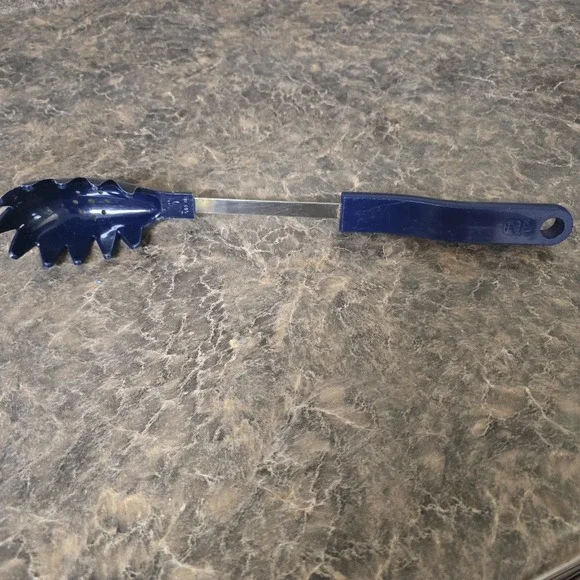 Bonny, Blue Plastic / Nylon‎ Spaghetti, Pasta Fork, Scoop 085UT