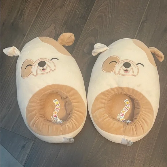 Squishmallows Kid’s Adorable Dog Slippers Size 4/5