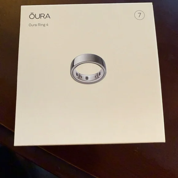 Oura Ring Gen 4 - Horizon, Silver, Size 7