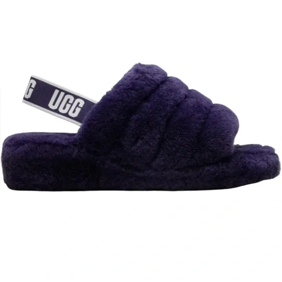NWOT Ugg Purple Fluff Yeah Slides