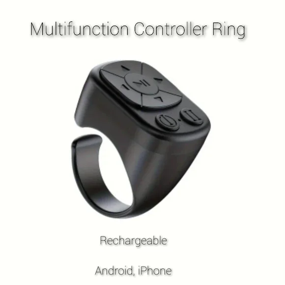 Multifunction rechargeable controller ring, black, NIB