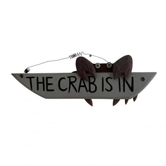 The Crab is In Wall‎ Door Hanger Home Decor Funny
