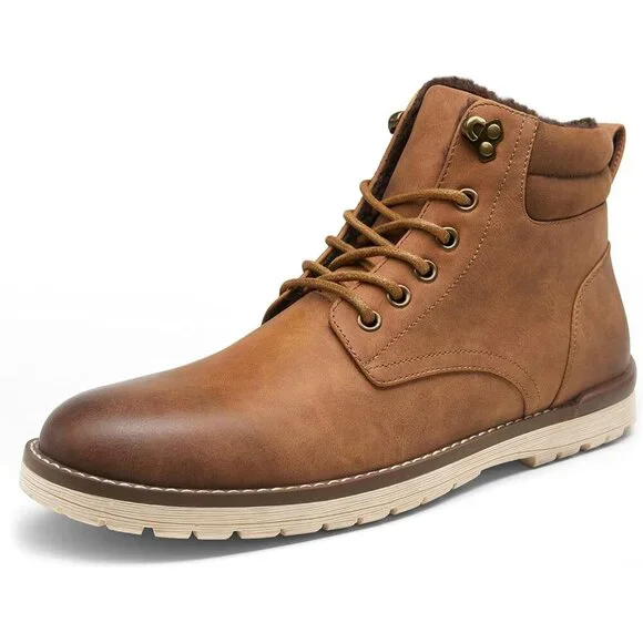 〽️Men's Chukka Hiking Boots Brown Casual Comfortable Waterproof Lace Up Shoes