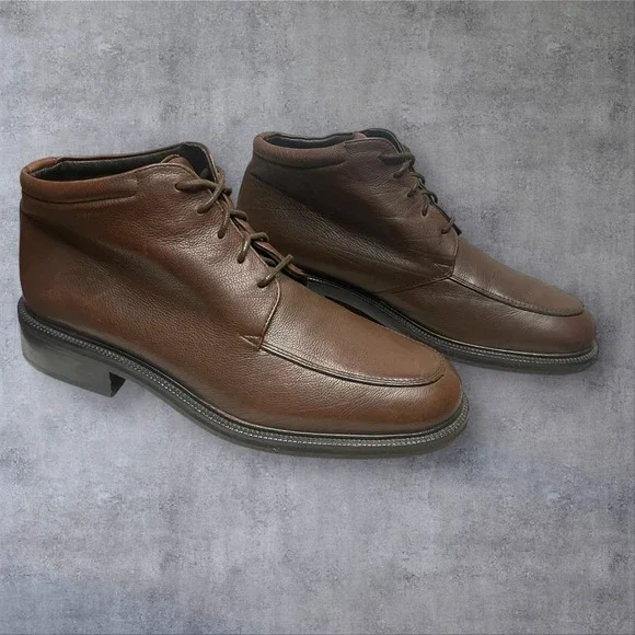 Cole Haan Oxblood Brown Leather Urban City Lace‎ Up Chukka Boots Mens 9.5