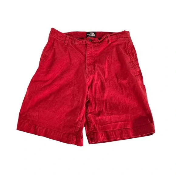 The North Face Mens Red Shorts Size 32 Preppy Pocket Outdoor‎