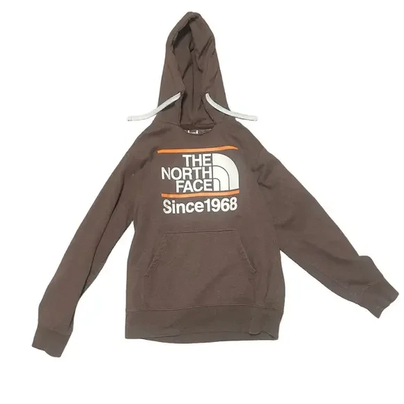 The North Face Brown Sweatshirt Hoodie Classic Design