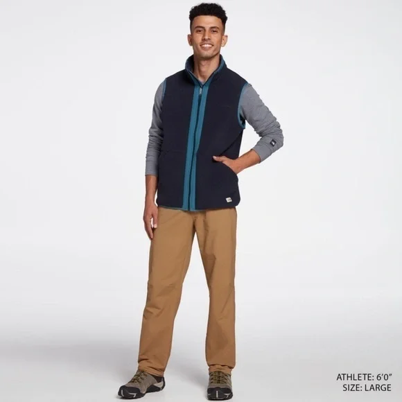 The North Face Men’s Carbondale Vest Full Zip Aviator Navy Mallard Blue XXL New