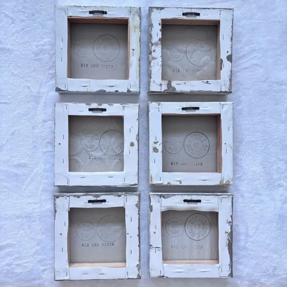 SARAH BROOKE Original Middle of Nowhere Set of 6 Hand Painted Canvases--EUC